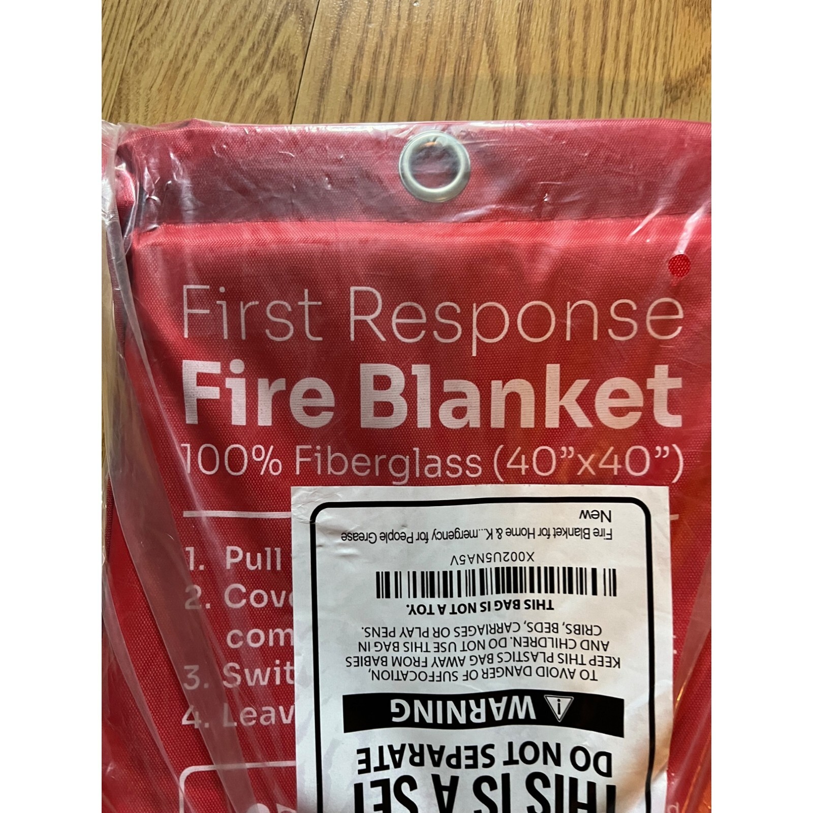 Pack Of 2 Mart Cobra First Response Fire Blanket 40×40 100% Fiberglass Home Use