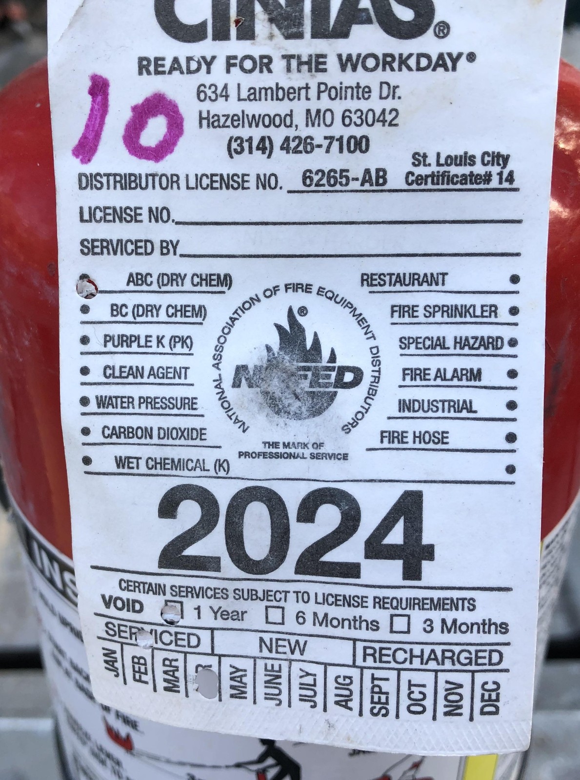 Dry Chemical 10lb Fire Extinguisher Amerex B456 – #10