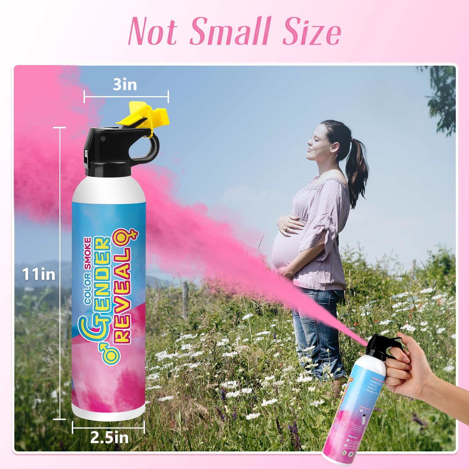 Gender Reveal Fire Extinguisher 2 Packs, Gender Reveal Ideas, Baby Girl Revea…