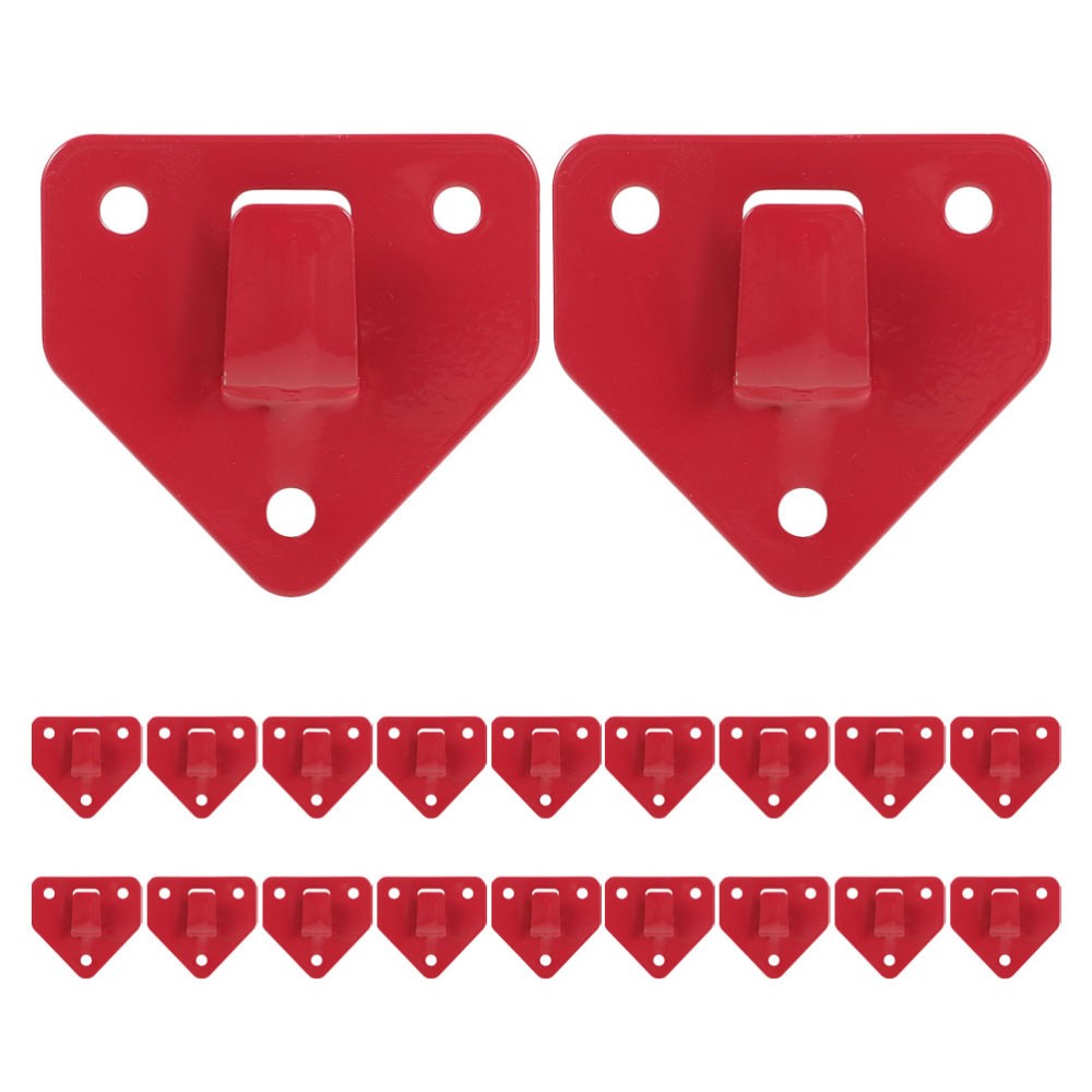 20 Pcs Fire Extinguisher Wall Mount Hook For Office Industrial Use Red