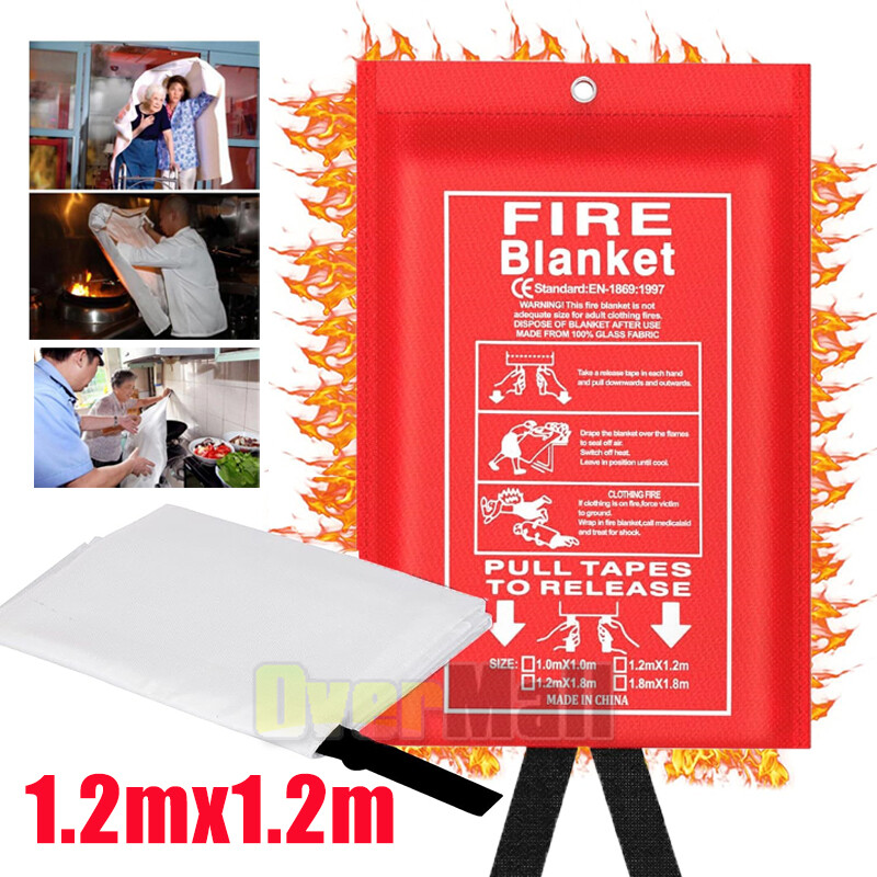 47″X47″ Fire Blanket Emergency for Home Car Fiberglass Fire Suppression Blanket