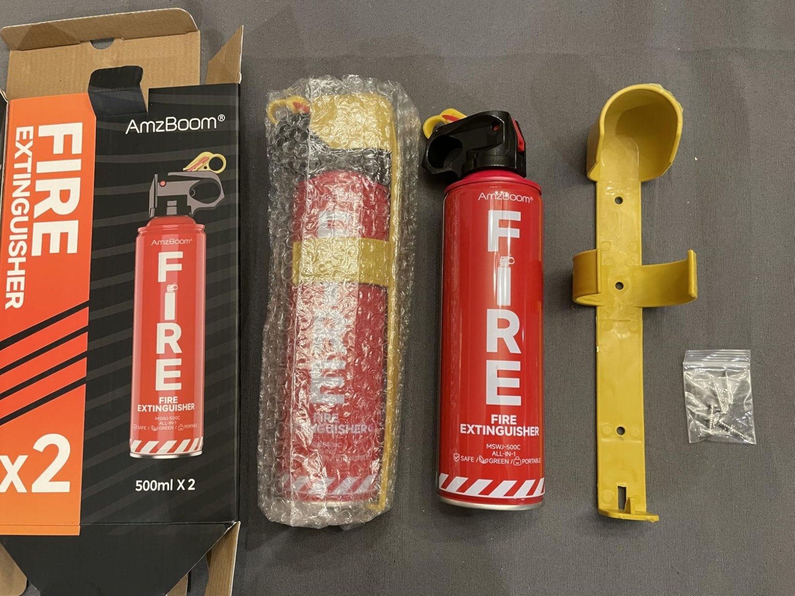 2PCS Fire Extinguisher Spray ABCK Home Kitchen Car Grill Safety Emergency US New