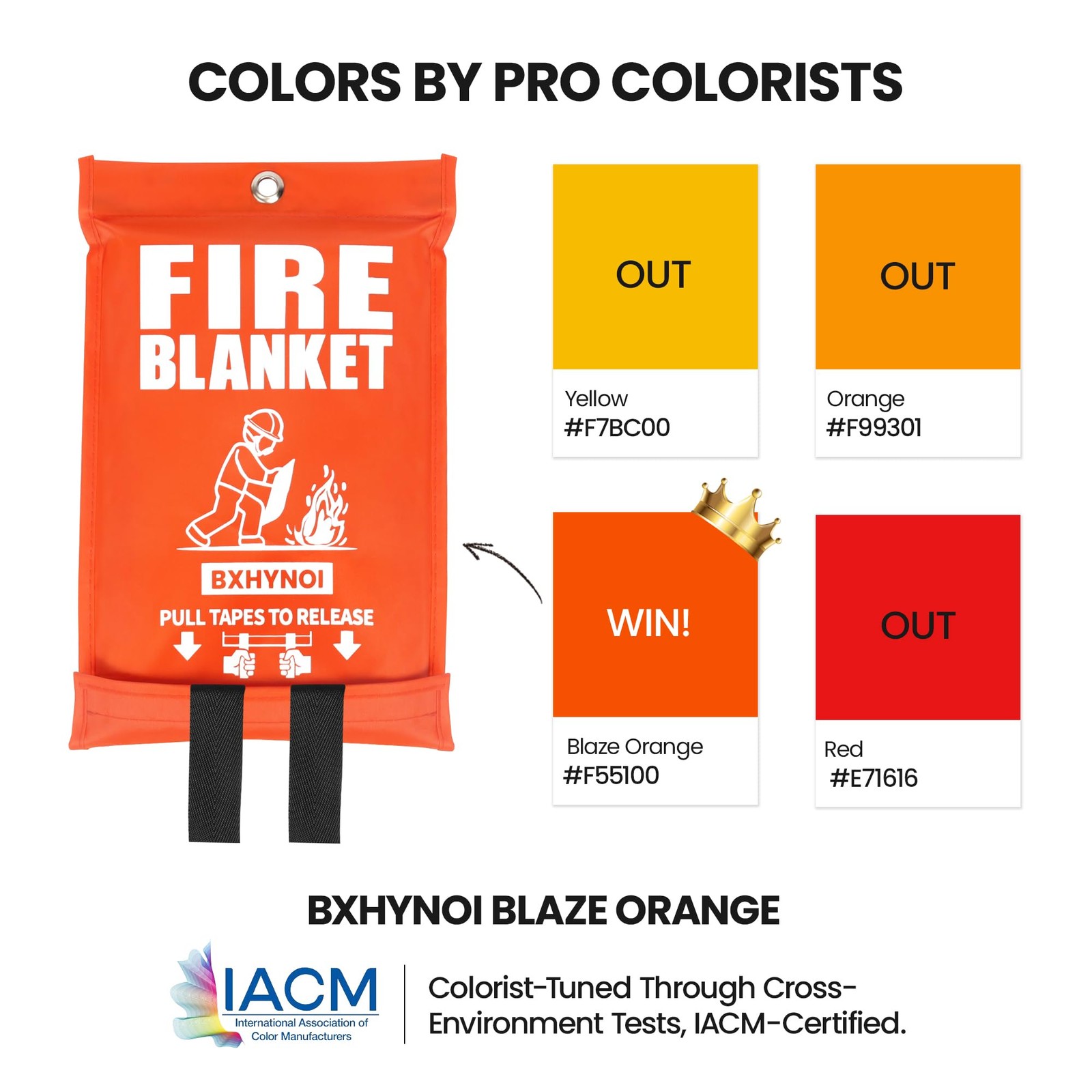 Fire Blanket 4 Pack 40″x40″, Essential Fire Safety Blanket for Kitchen Home G…