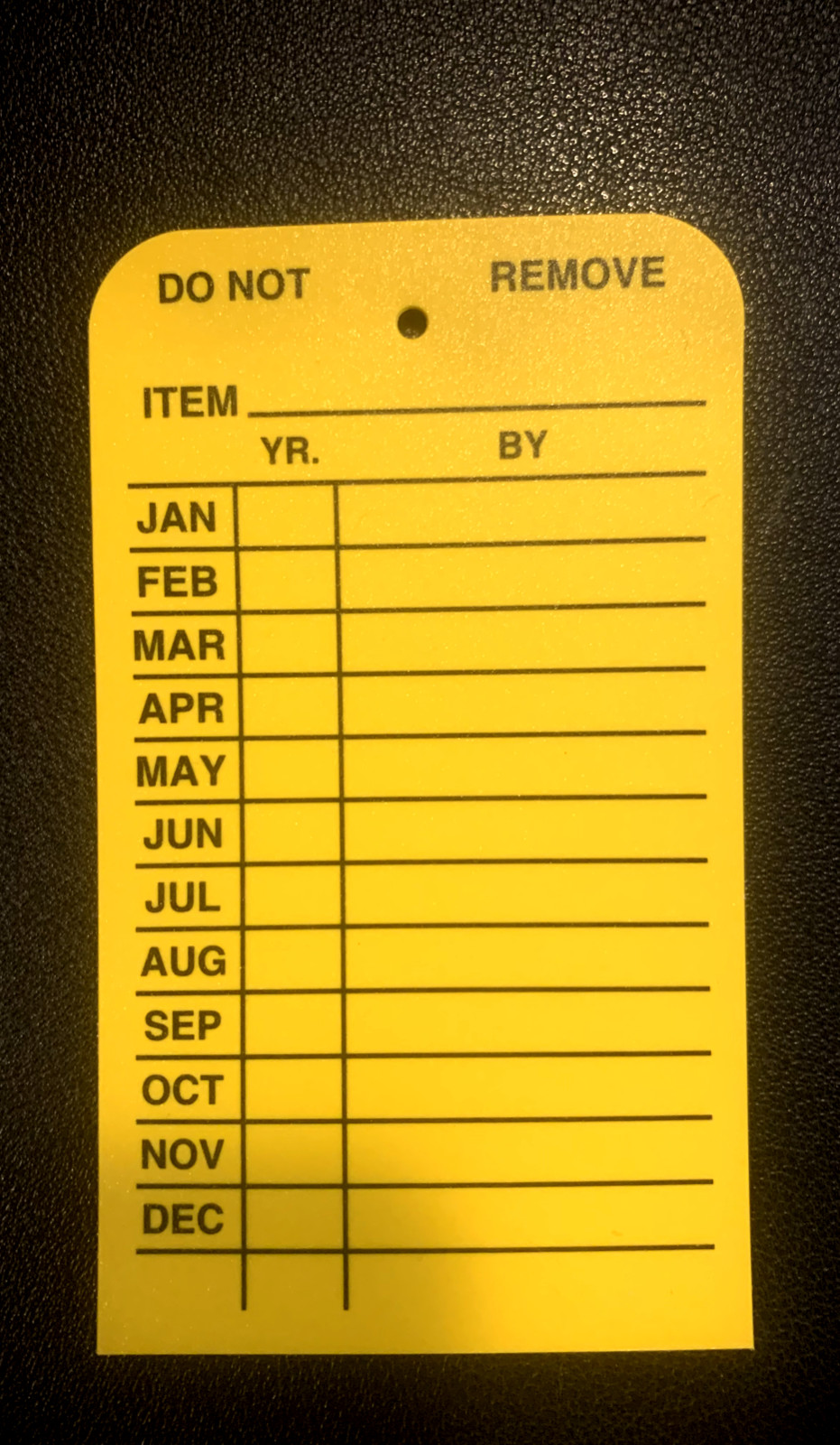 25-4 1/4″ X 2 1/2″ MONTHLY INSPECTION TAGS Fire Extinguisher INDOOR/OUTDOOR USE