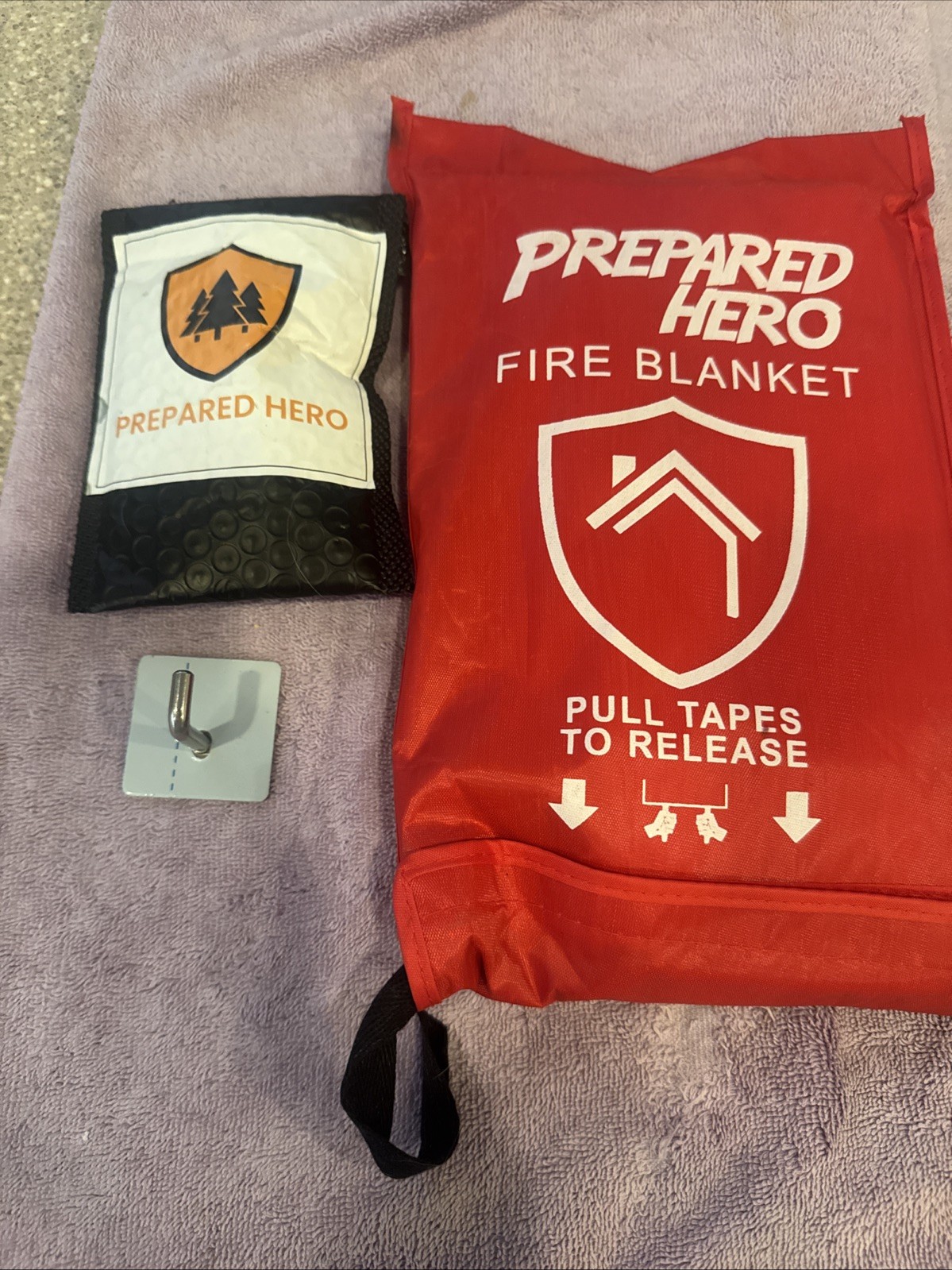 prepared hero fire blanket