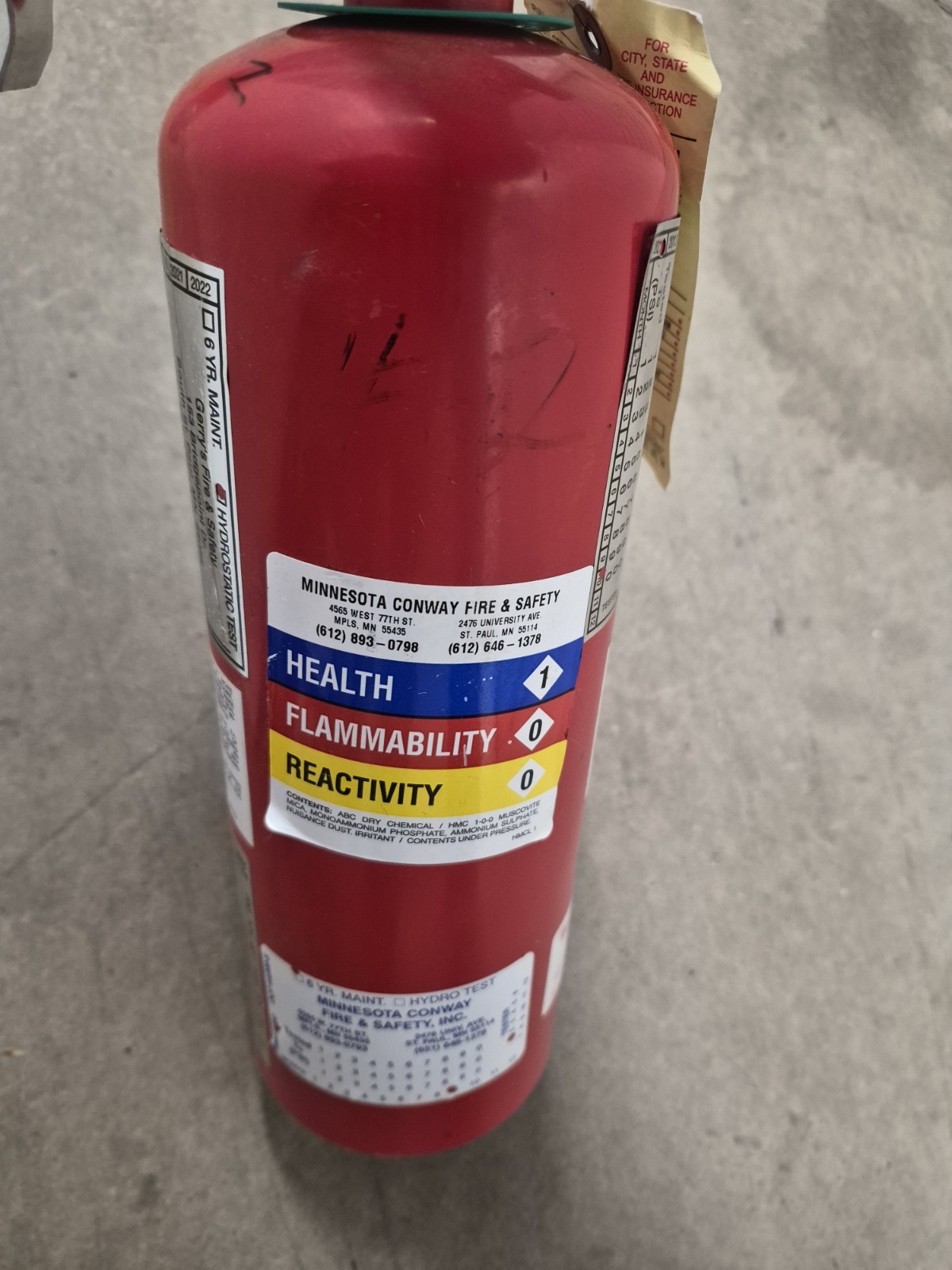 Amerex Model 425, VINTAGE 5lb ABC Dry Chem 🔥 Fire Extinguisher, Aluminum Valve