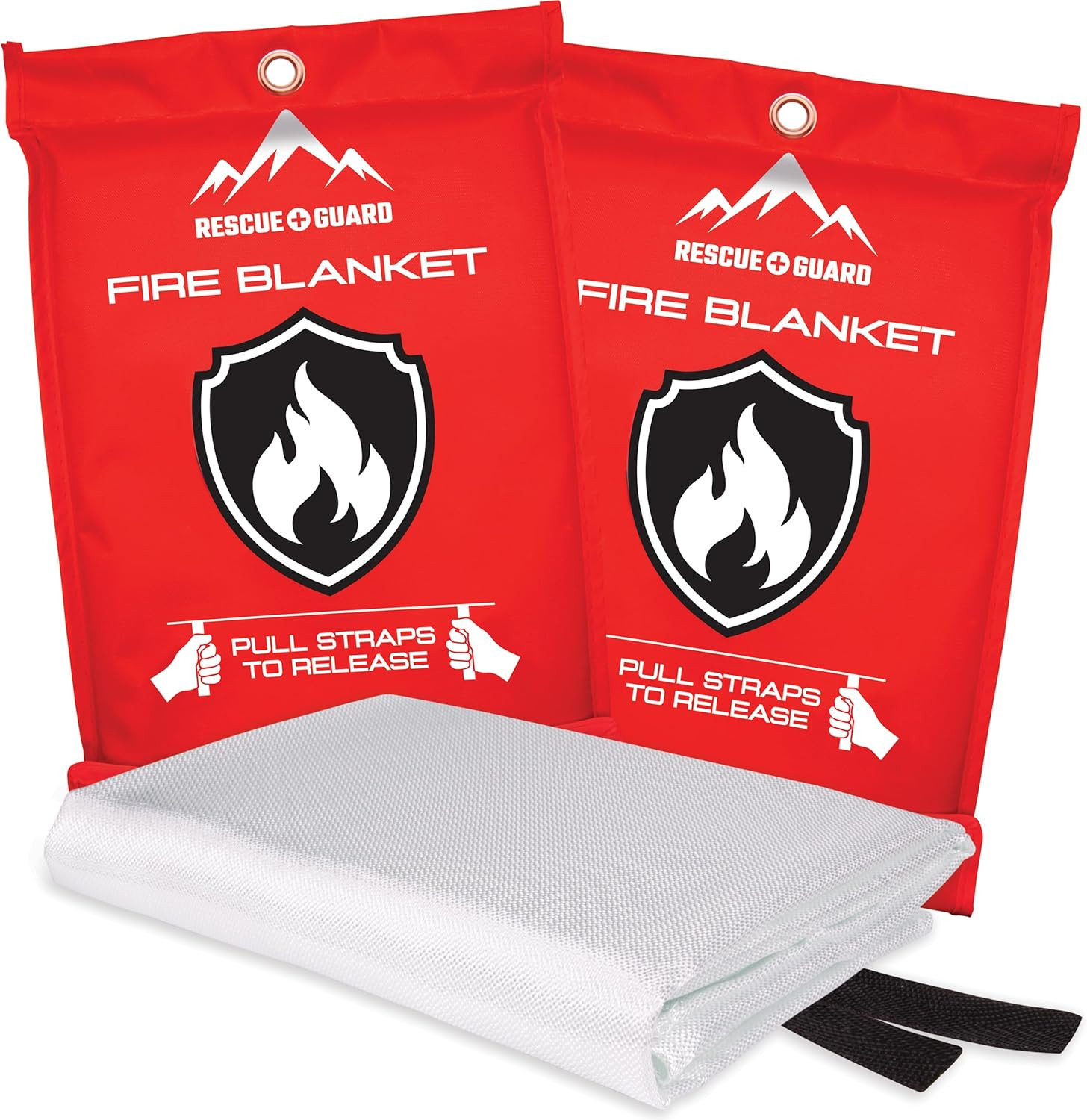 Fire Blanket 2 Pack 40”X40” – Fire Blankets Emergency for Home and Kitchen – Eme