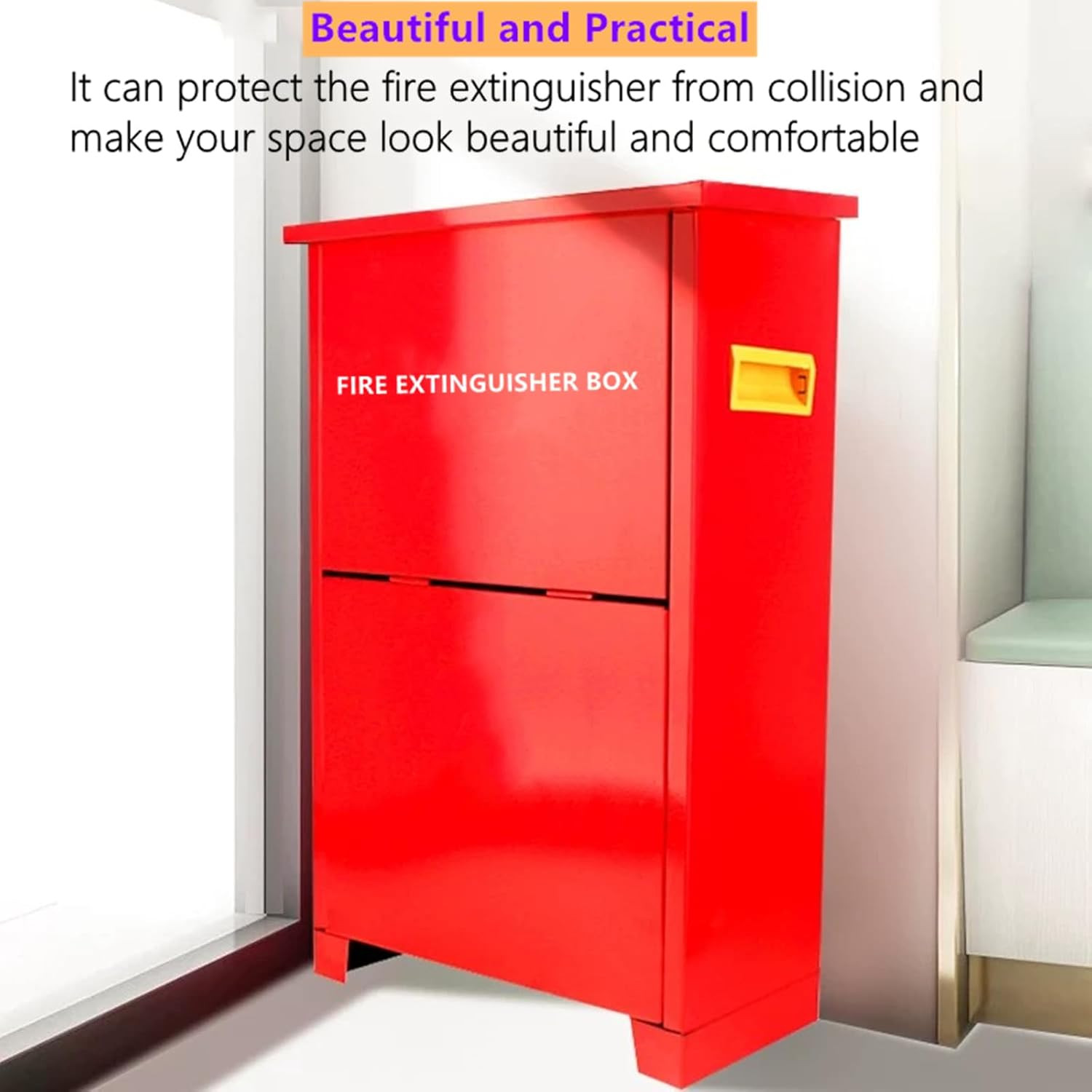 Fire Extinguisher Cabinet for 5-10 Pounds Extinguisher 21.3” X 12.6” X 6.7” A