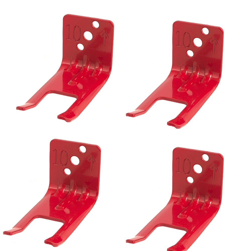 (4 Wall Hooks) Fire Extinguisher Wall, Hook, Mount, Bracket – Screws and Washers