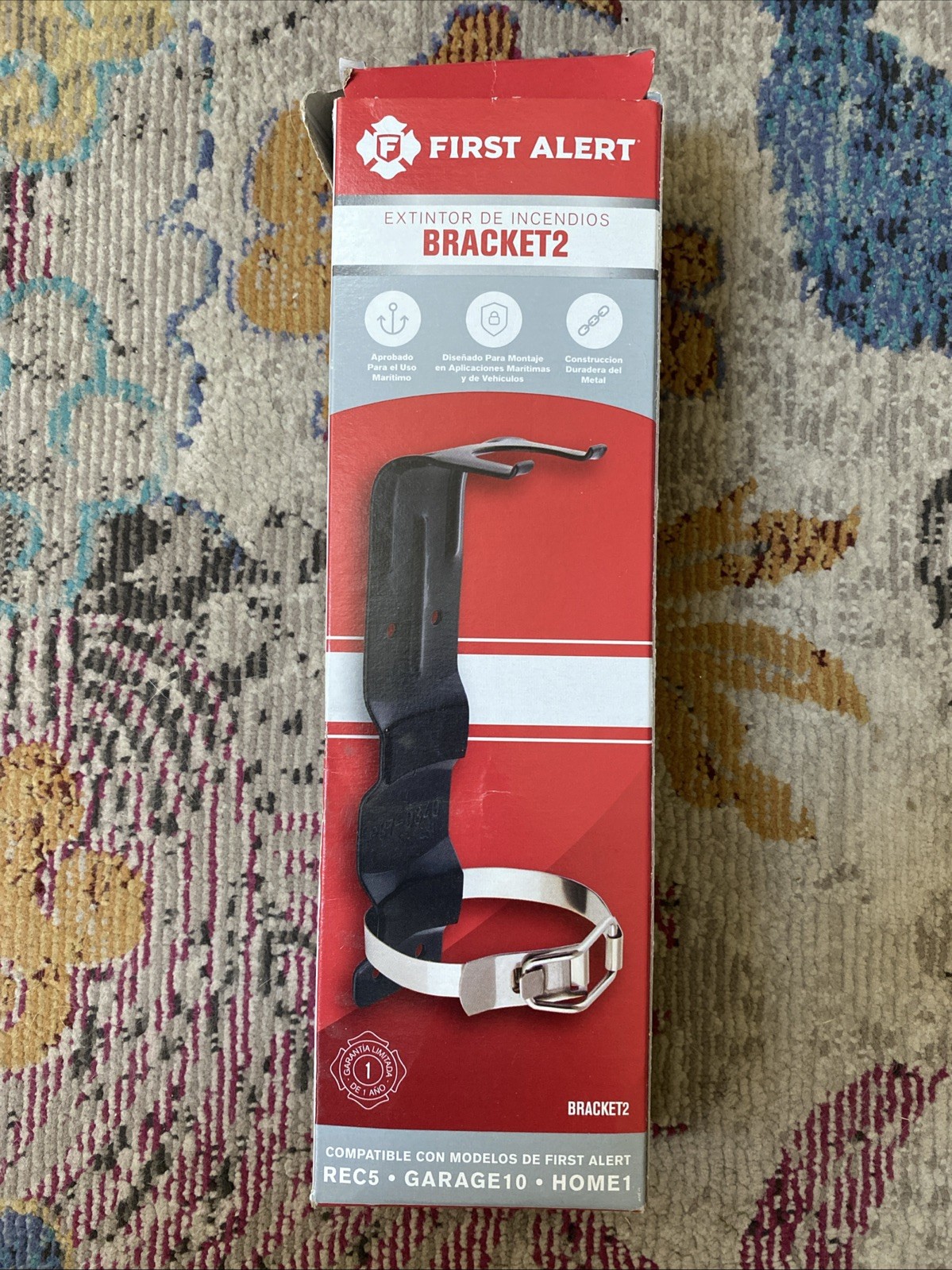 First Alert BRACKET2 Small Fire Extinguisher Mounting Bracket 3.63″ L 2.5 lb