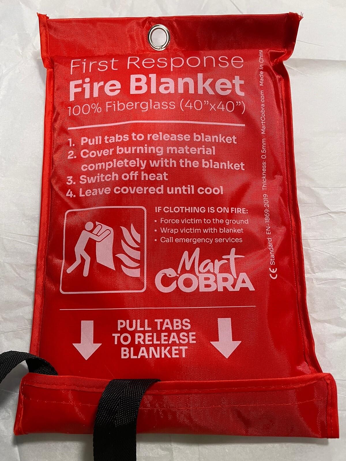 First Response Fire Blanket. (40 X 40) New