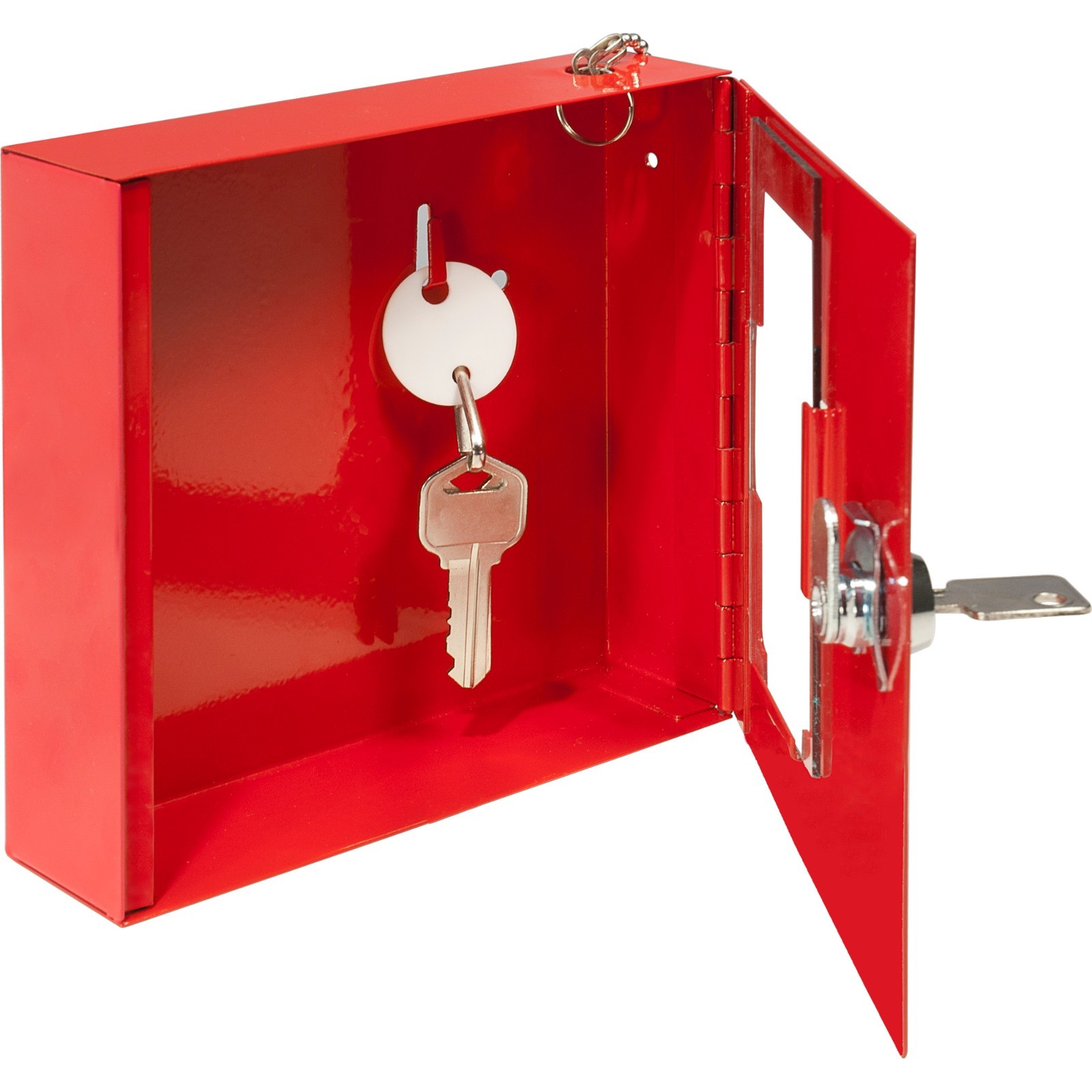 BARSKA Emergency Key Box w/ Attached Hammer and Key in Red, AX11826