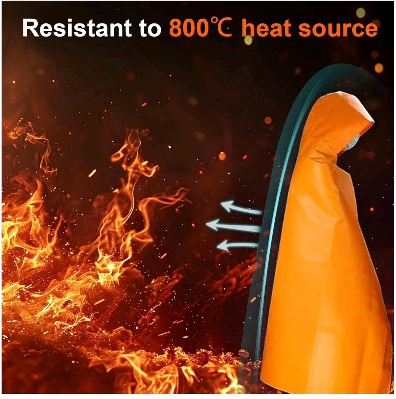 Fireproof Blanket | Fire Cloak | Fireproof Cloak/Cape | Emergency Fire Cape
