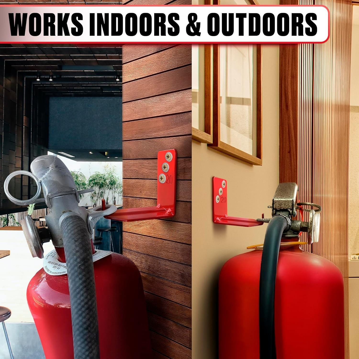Fire Extinguisher Mount Brackets Set of 8, Heavy Duty Wall Mount Hook 2.36 x …