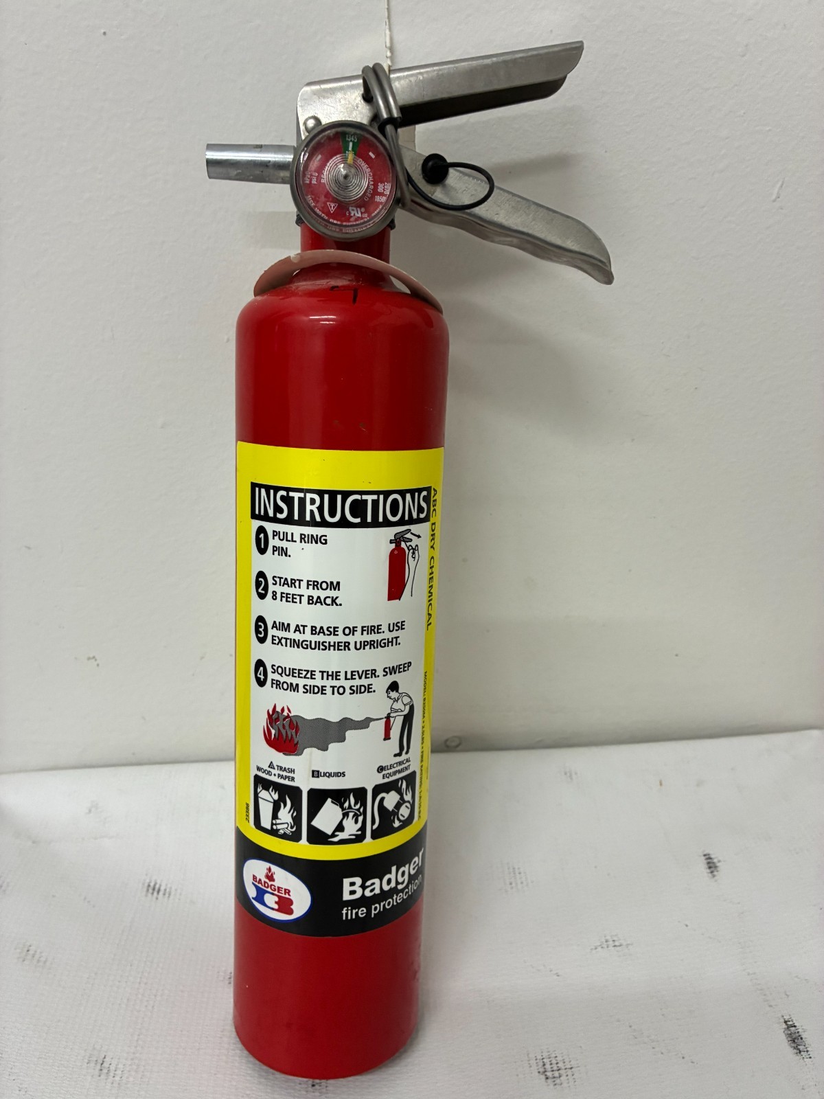 Badger B250M 2.5 lb ABC Fire Extinguisher DOT 2026 Certified Hydro-Tested