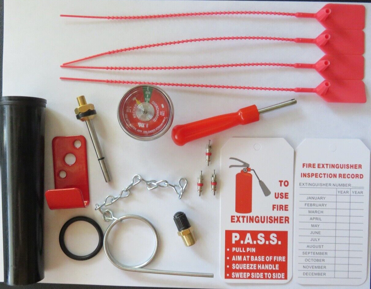 ✅🔥🧯NEW AMEREX COMPLETE 2.5 GALLON WATER PRESSURE FIRE EXTINGUISHER REPAIR KIT