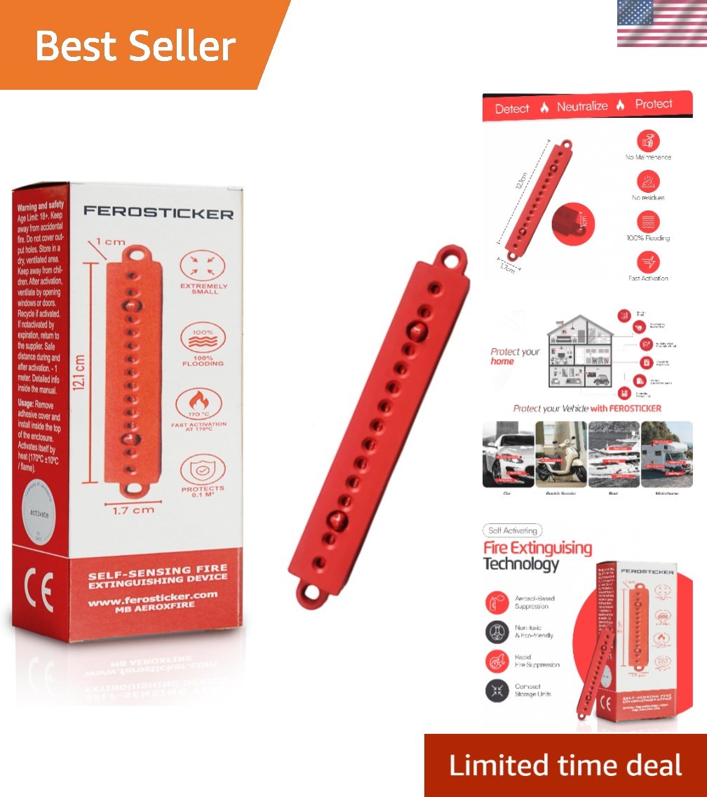 Compact Automatic Fire Extinguisher – Non-Toxic, Maintenance-Free Safety Solu…