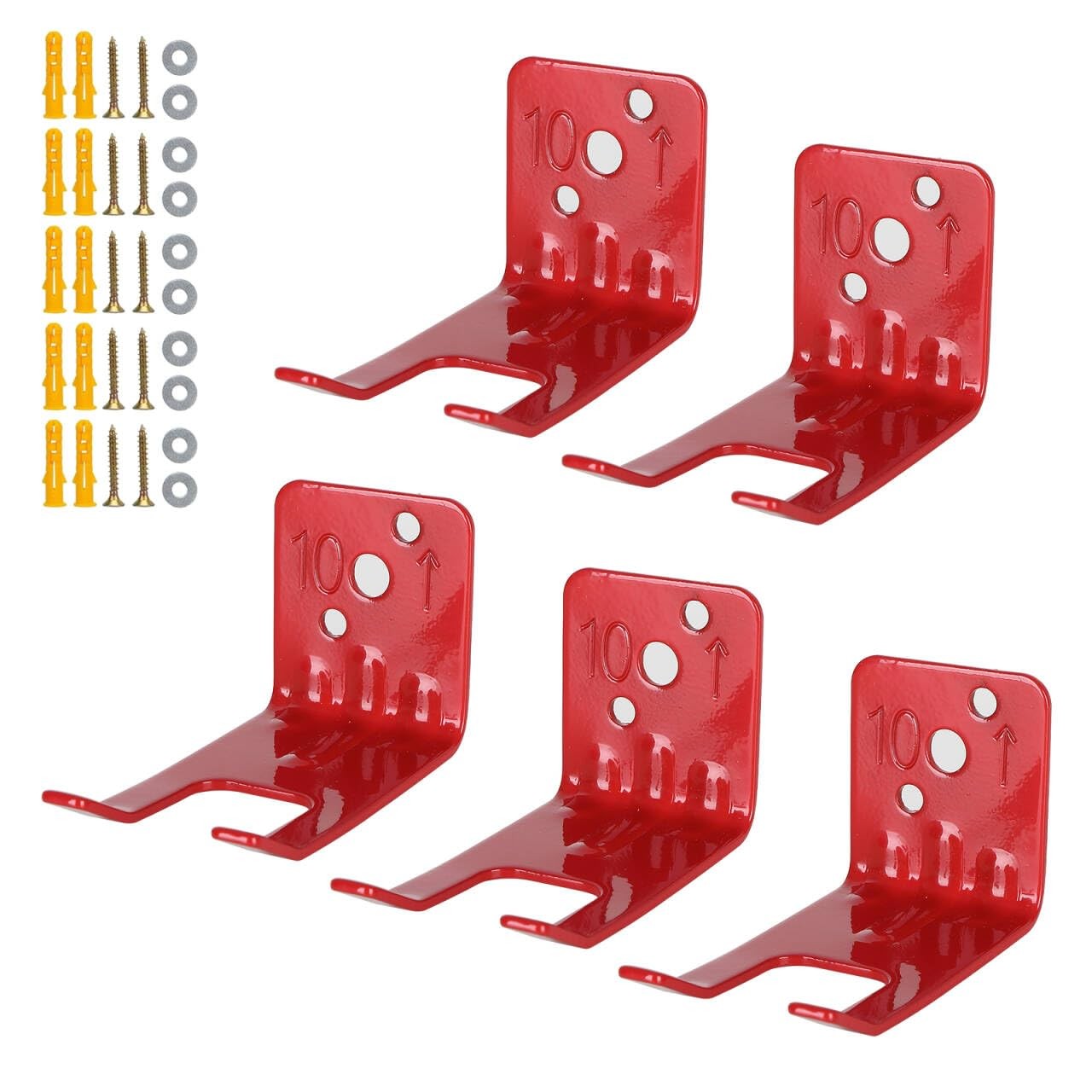 5 PCS Fire Extinguisher Bracket Adjustable Mount Wall Hook Holder Cabinet