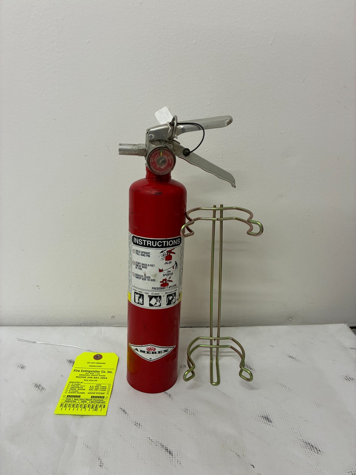 Amerex B417 2.5 lb ABC Fire Extinguisher + Vehicle Spring Bracket DOT 2026 CERT