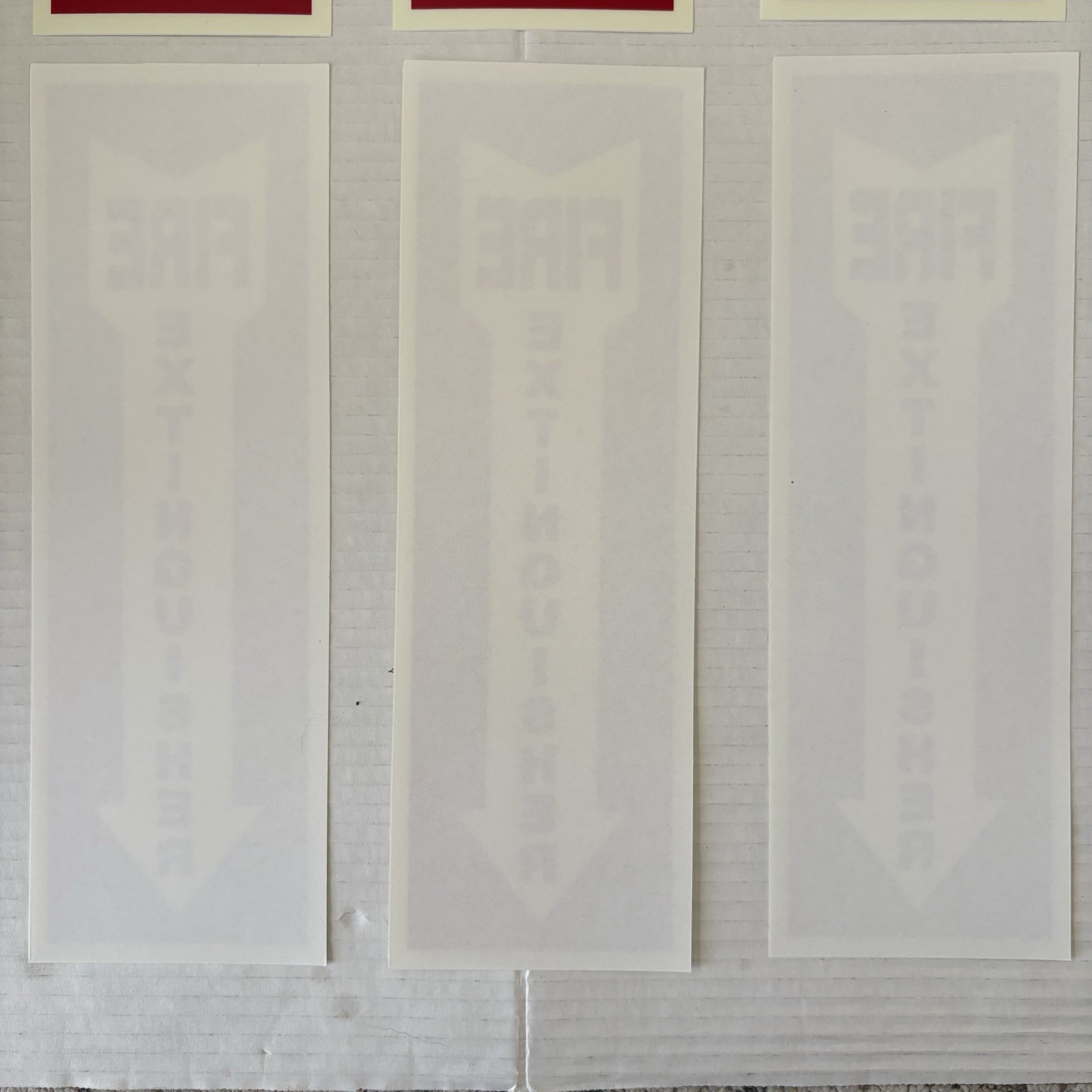 Fire Extinguisher Signage Set – 6 Durable Waterproof StickOn 4″x12” Glow in Dark