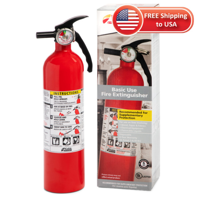 Kidde Multipurpose Home Fire Extinguisher, UL Rated 1-A:10-B:C, Model KD82-110AB