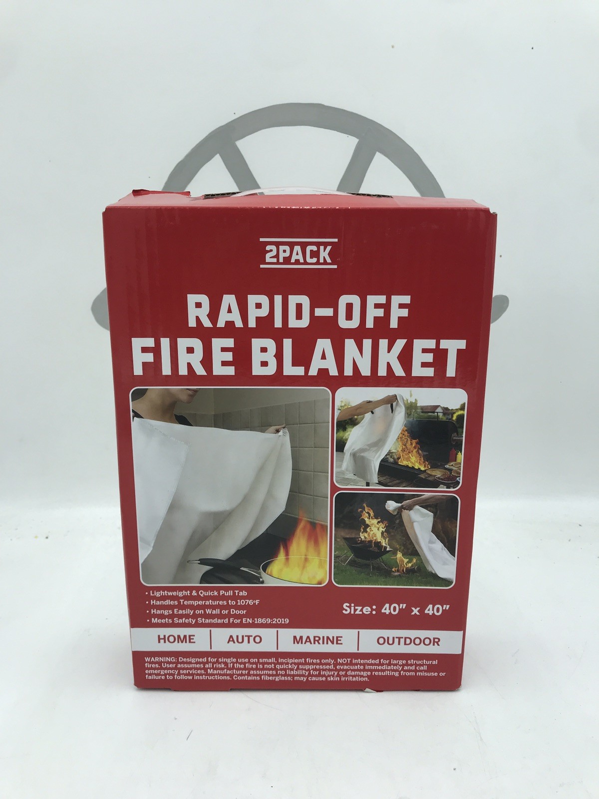 Fire blanket 2 pack