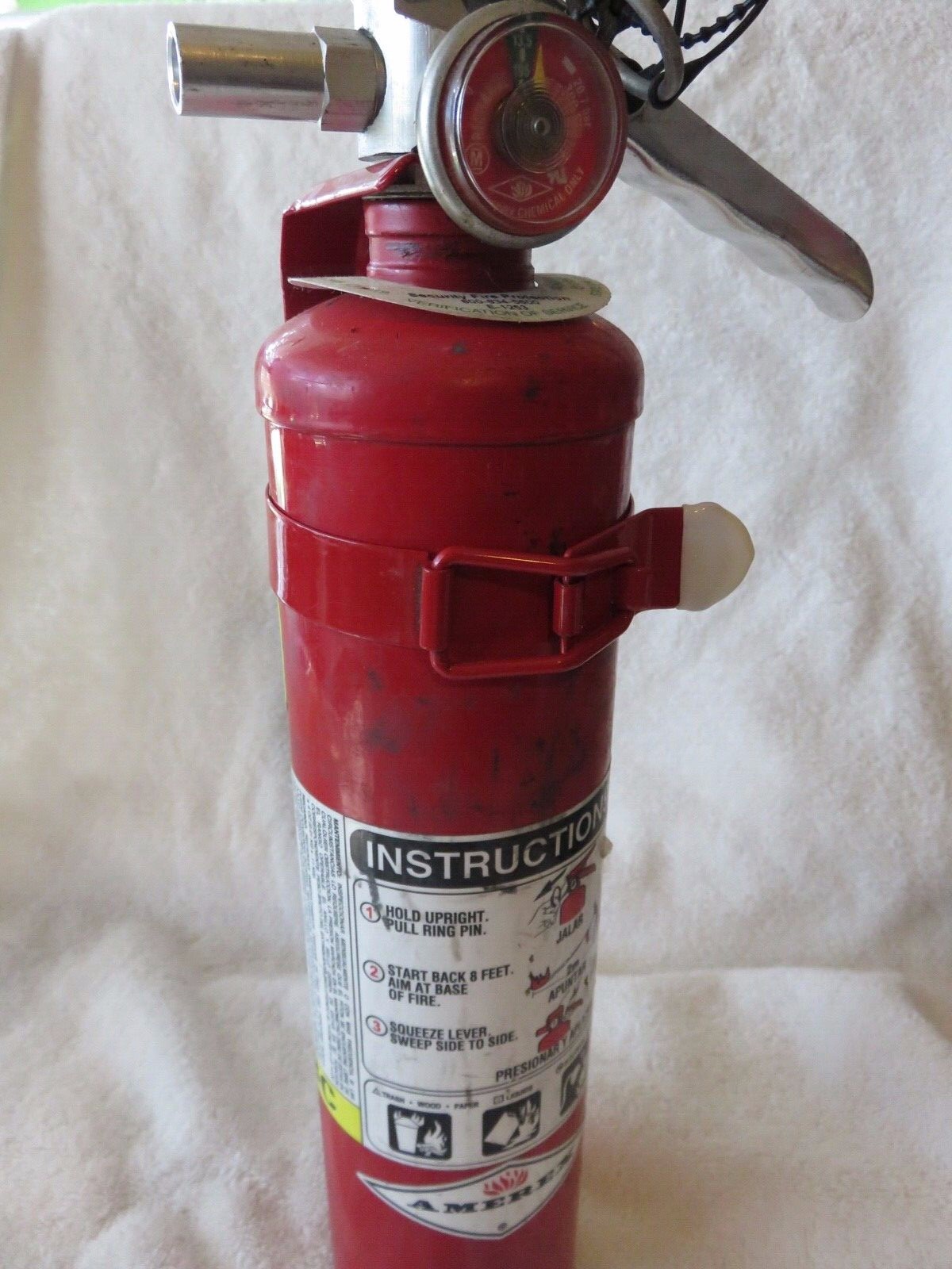✅🔥🧯2 ½ ” lb. O.E.M. AMEREX FIRE EXTINGUISHER VEHICLE BRACKET STRAP.O.E.M.🚒