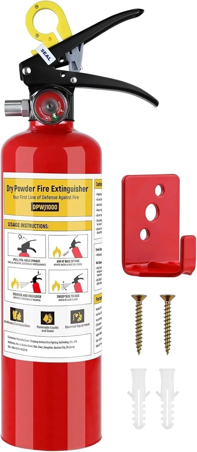 ABC Fire Extinguisher for Home – 2.2lb, Dry Powder Fire Extinguisher, 1A:10-B…