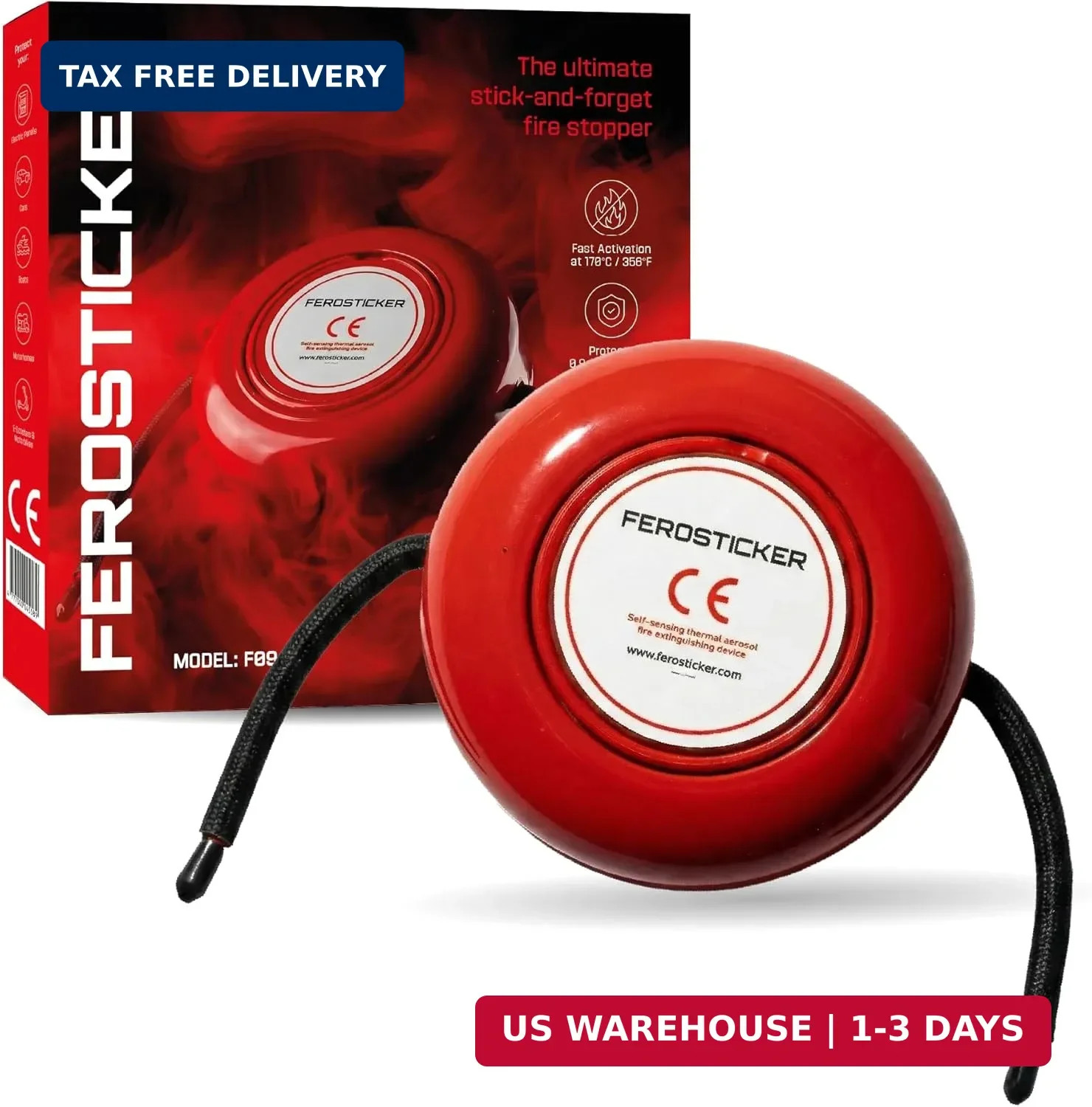 Automatic Fire Extinguisher Device for Industrial Equipment Technical Space
