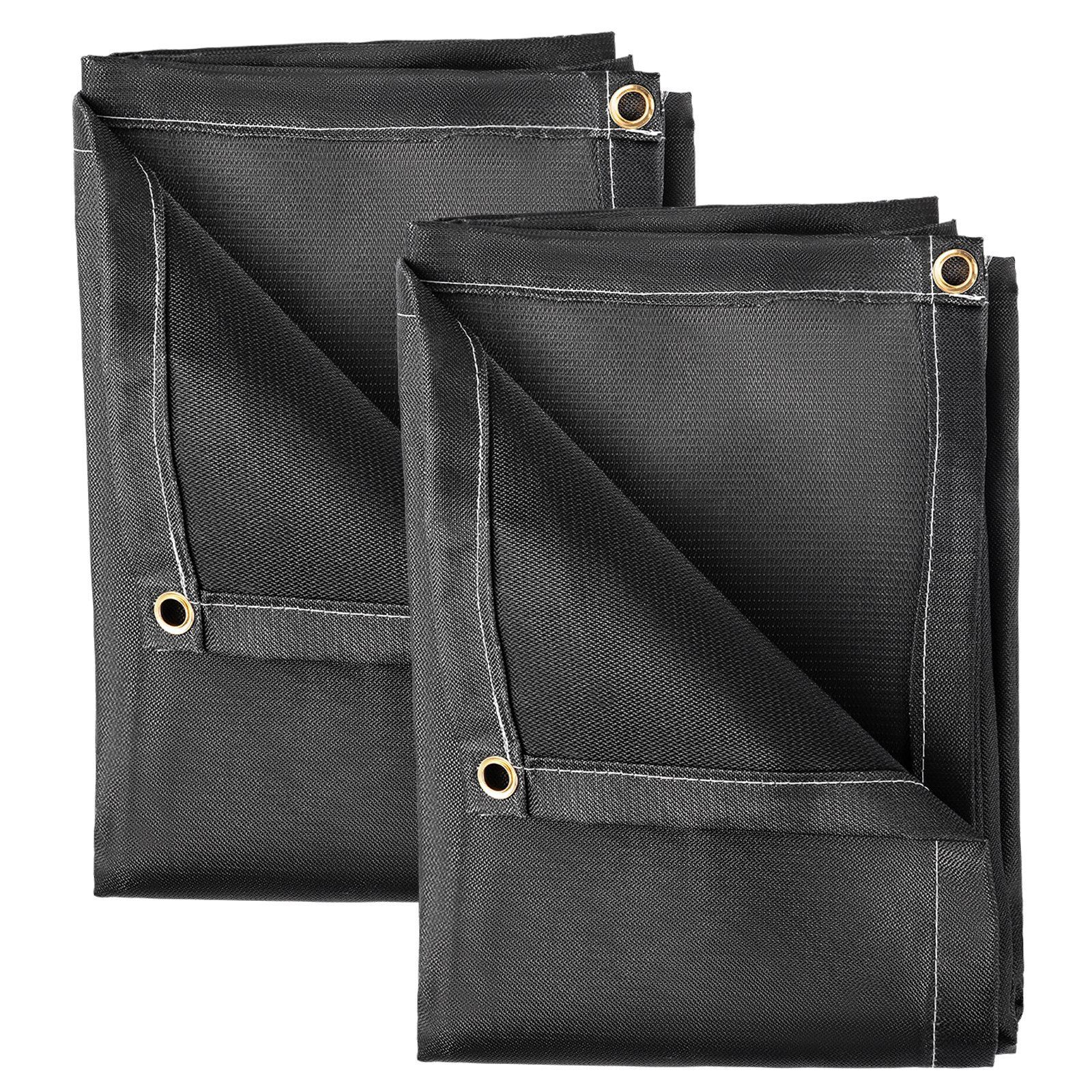 2 Pack 8 FT x 10 FT Fire Emergency Blankets 1022°F with 12 Brass Grommets