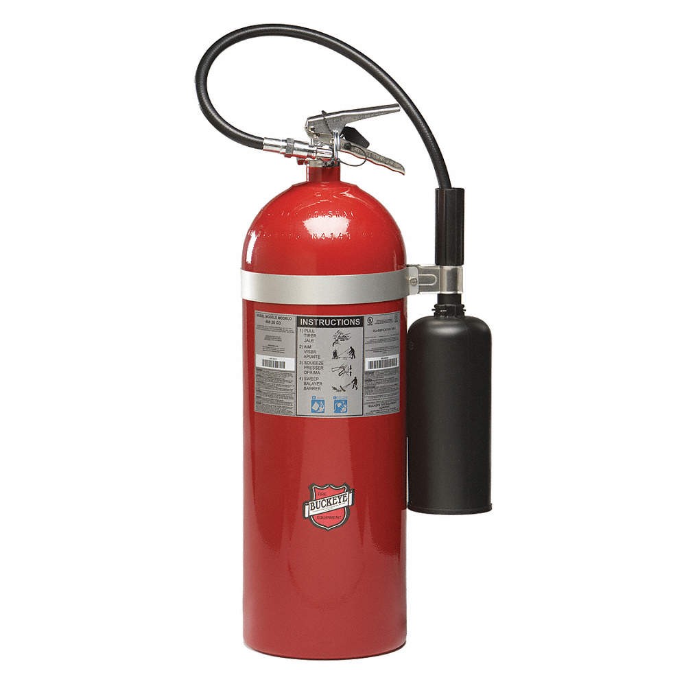 BUCKEYE 46600 Fire Extinguisher,Aluminum,Red,BC 35WT17