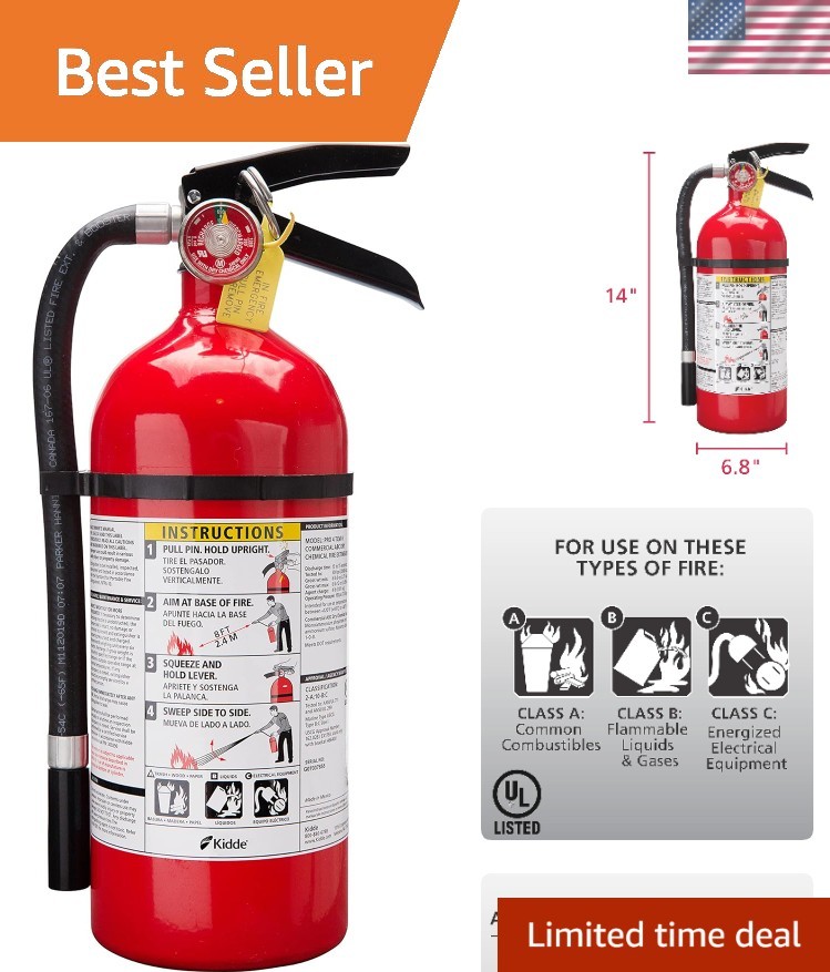 Pro 210 Rechargeable Fire Extinguisher – Lightweight & Effective Home Solution