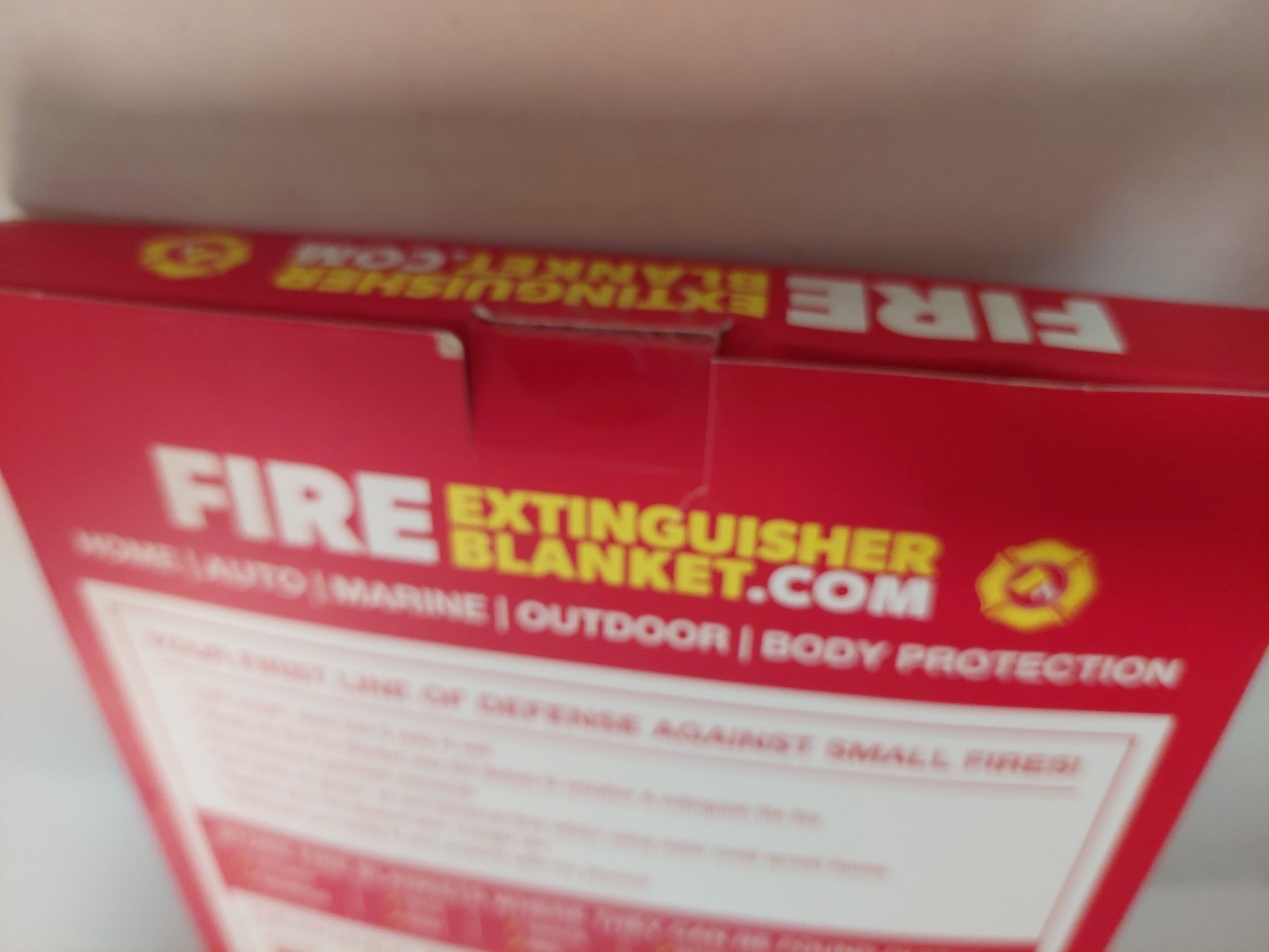Fire Extinguisher Blanket 2 Pack Light Weight Easy To Use 40 x 40 Inch New