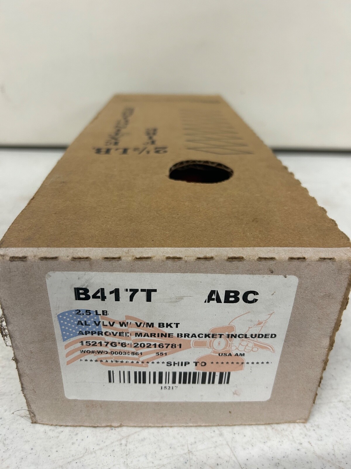 Fire Extinguisher 2.5lbs B417T with marine bracket