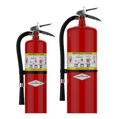 Amerex B500t Fire Extinguisher, 5 Lb Capacity, Class Abc , Ul Rating2a:10B:C
