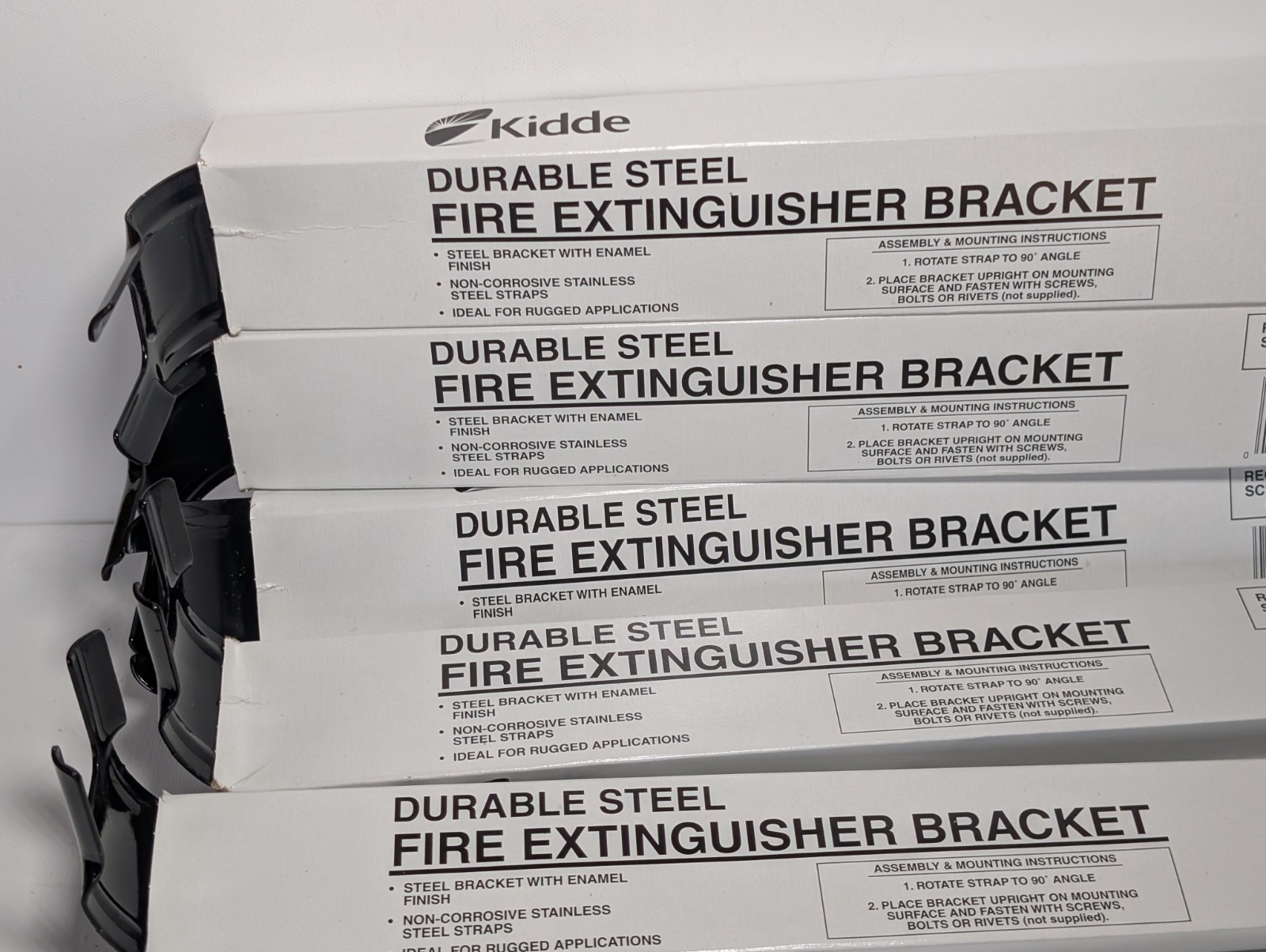 Kidde Fire Extinguisher Bracket Lot of 5 Durable Steel Mounting Brackets New