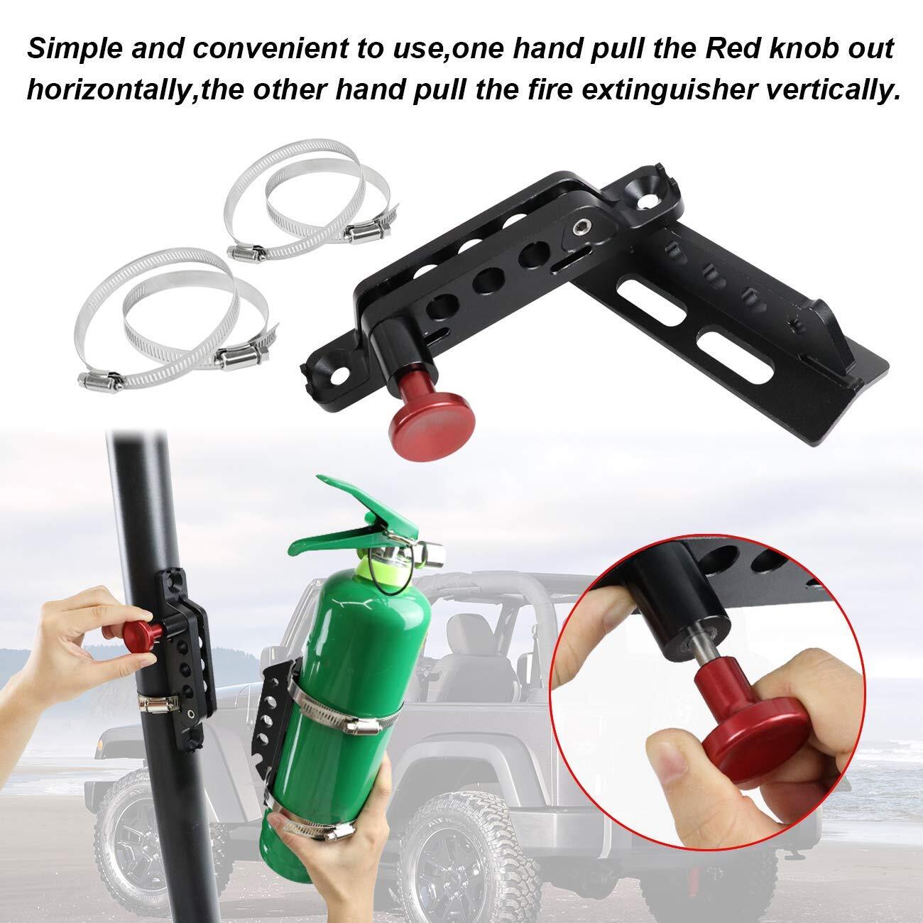 Universal Quick Release Roll Bar Fire Extinguisher Mount bracket Ranger Can …