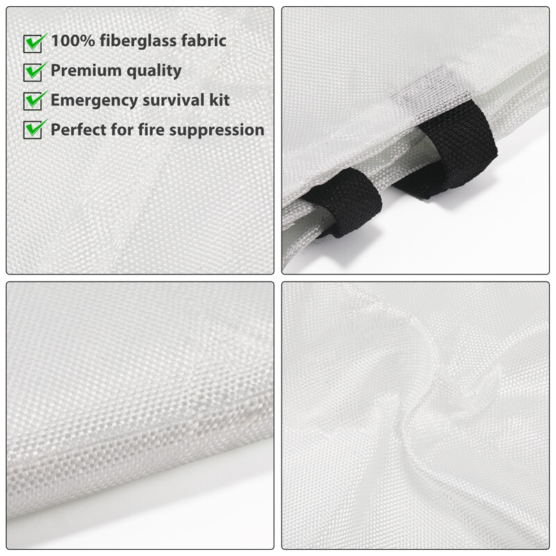 LARGE FIRE BLANKET Fiberglass Emergency Home Retardant Prepared 1m² Cover