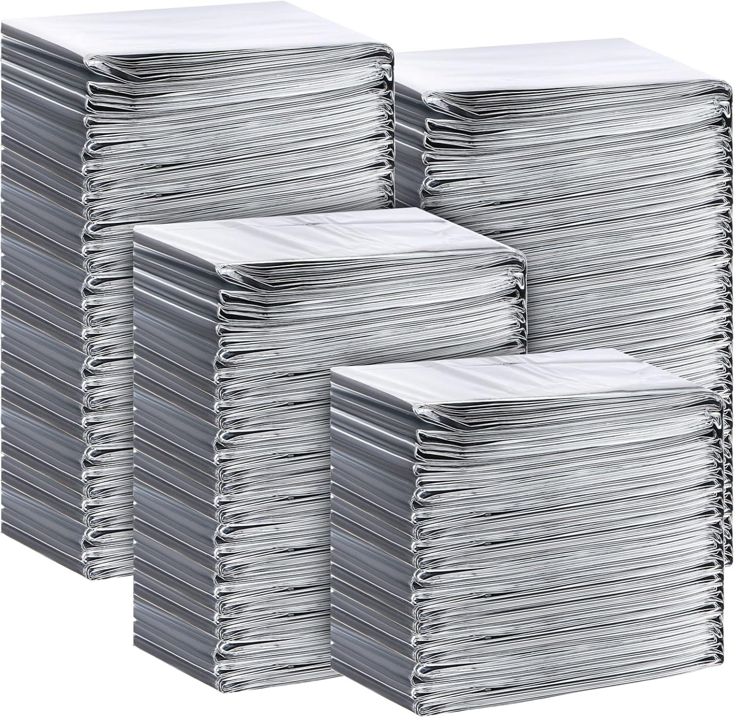 50 Pieces Emergency Thermal Blanket Bulk 83 X 63 Gigantic Foil Space Blanket Sur