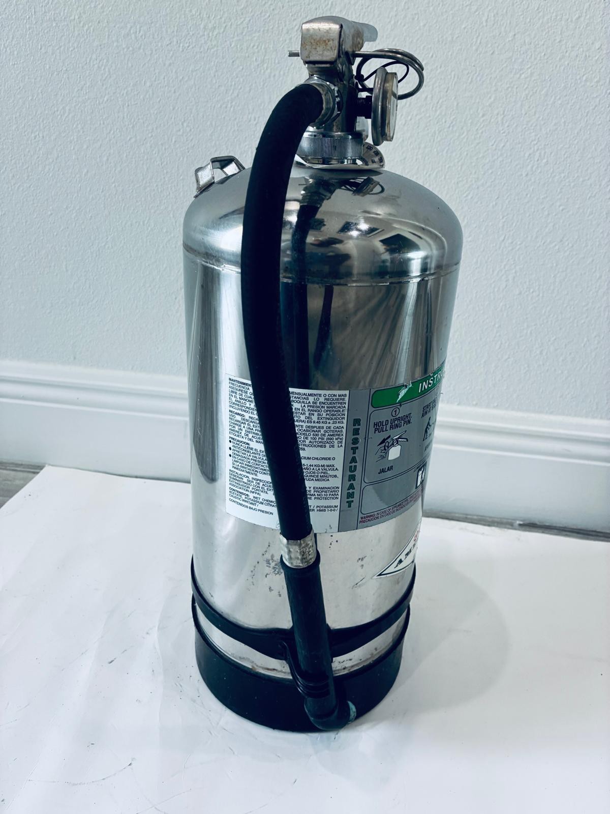 Amerex B260, 6 Liter Wet Chemical Class A K Fire Extinguisher Kitchen Restaurant