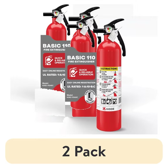 2 pack Kidde Basic Fire Extinguisher for Home, Residential 1A10BC