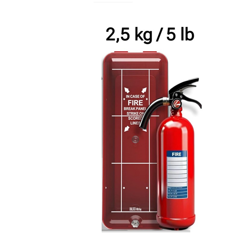 4pcs Fire Extinguisher Cabinet Box Red Plastic Cover Case for 5LB FE New
