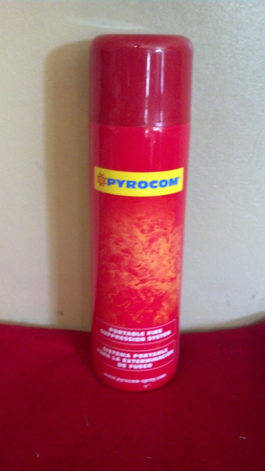 12 Aerosol Cans Pyrocom Portable Foam Fire Extinguisher