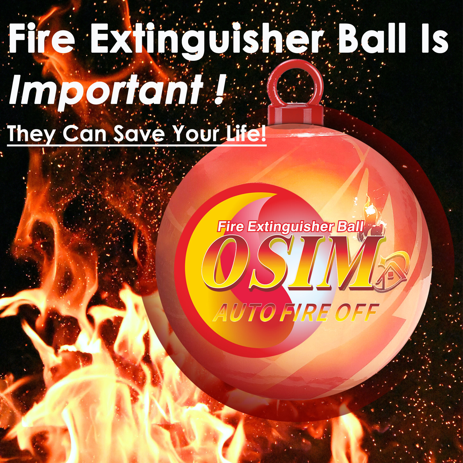 Self-Exciting Fire Extinguisher ball for Kitchen Car Electric Box Garage house