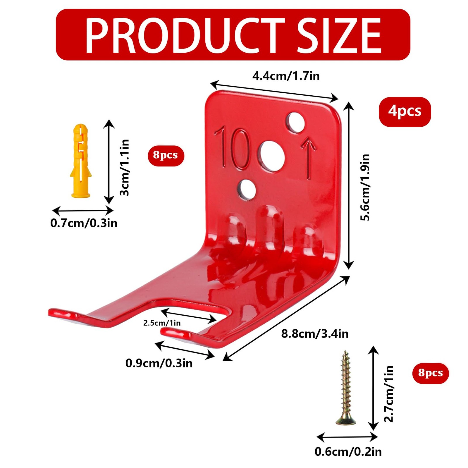 Fire Extinguisher Mounts & Brackets,4 Pack Fire Extinguisher Brackets and Hol…