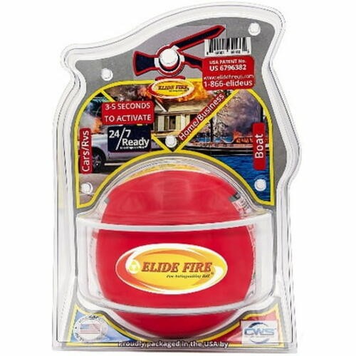 Elide 6″ Self Activating Dry Chemical Ball Fire Extinguisher For Fire Types ABC