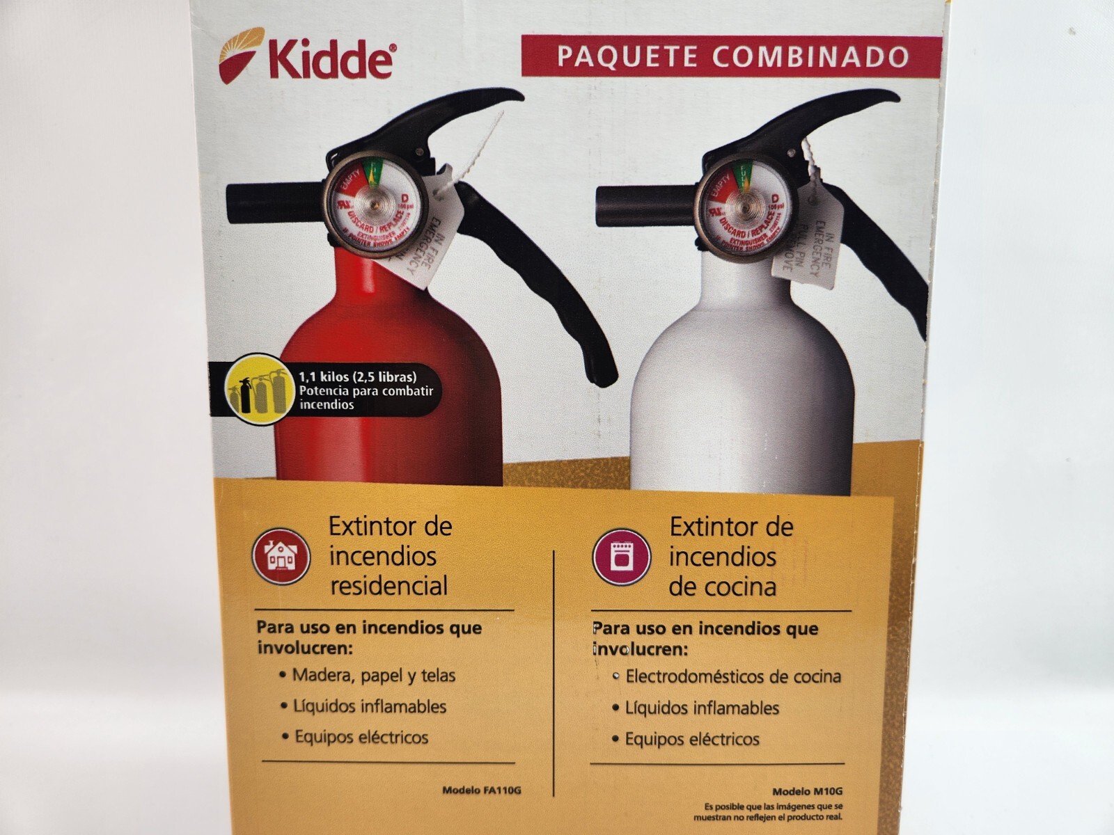 Kidde Residential and Kitchen Class ABC and Class BC Fire Extinguisher’s M10G