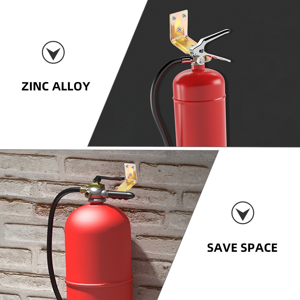Extinguisher Wall Mount Bracket Zinc Alloy 4Pcs 2.95X1.77X1.18In