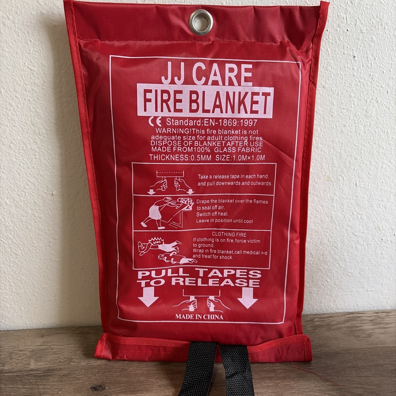 Fire Blanket – Thick 0.5MM Size 1.0M X 1.0M