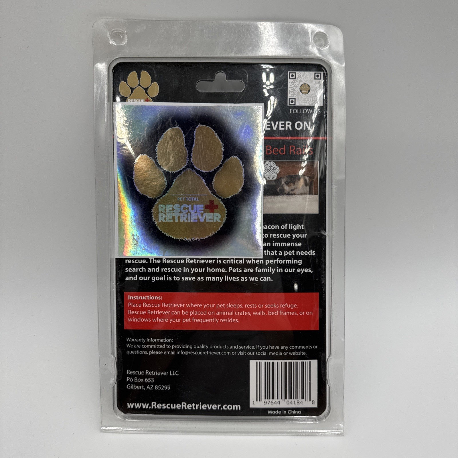 Rescue Retriever Smoke Detector Pet Alert Emergency Safety Device